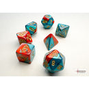 CHX 20662 Gemini® Mini-hedral Red-Teal/gold 7-Die Set
