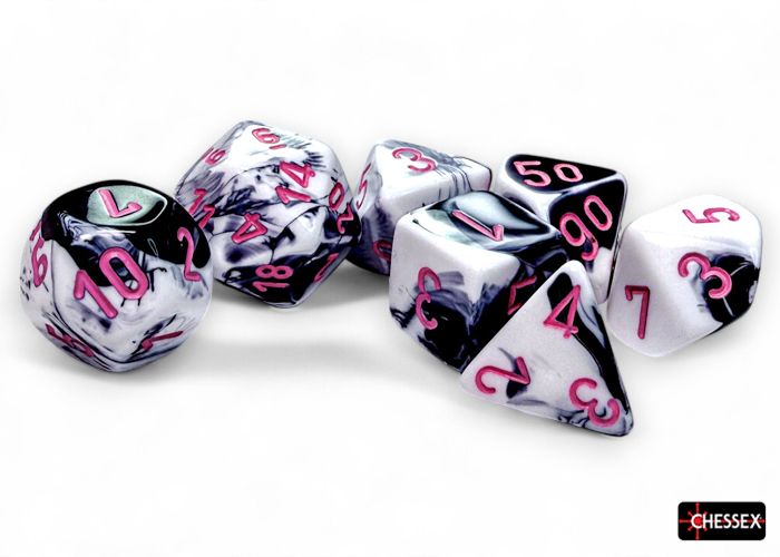 CHX 27543 Festive Symphony/white Polyhedral 7-Dice Set