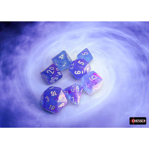 CHX 27567 Nebula Aura/white Luminary Polyhedral 7-Dice Set