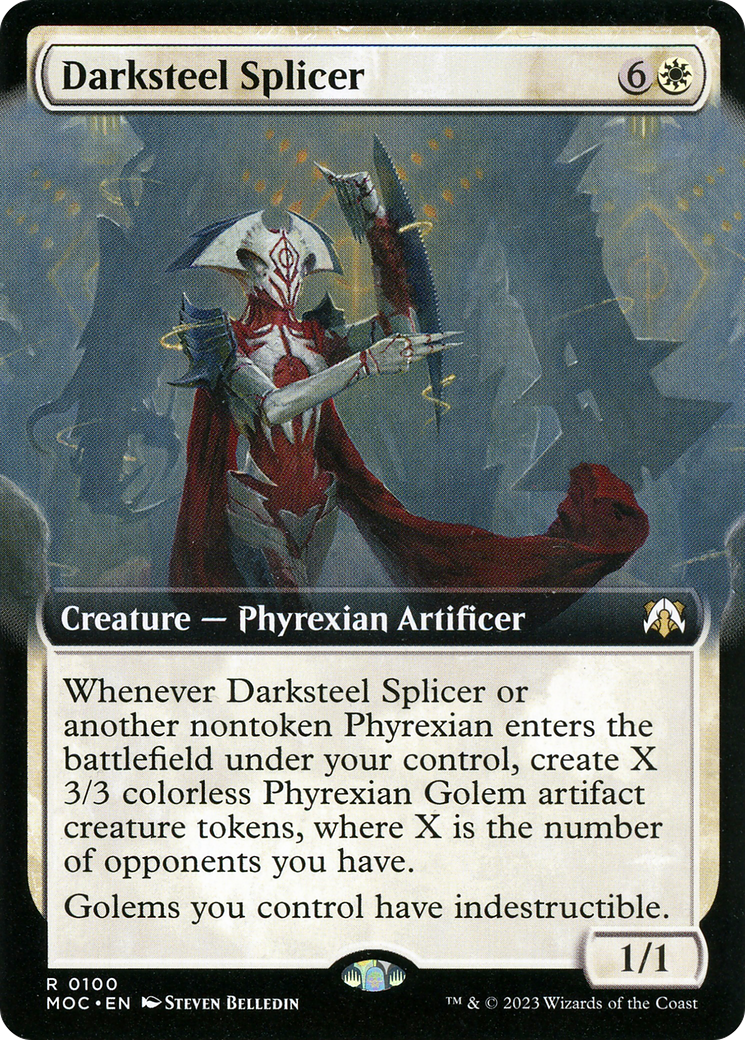 Darksteel Splicer (MOC-100) - March of the Machine Commander: (Extended Art) Foil