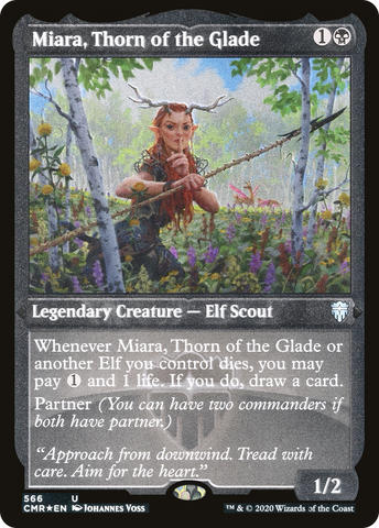 Miara, Thorn of the Glade (CMR-566) - Commander Legends Foil