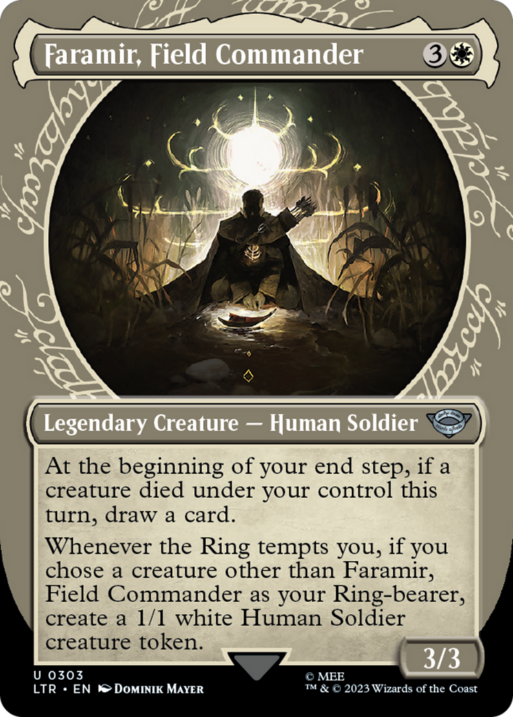 Faramir, Field Commander (LTR-303) - The Lord of the Rings: Tales of Middle-earth: (Showcase) (Borderless) Foil