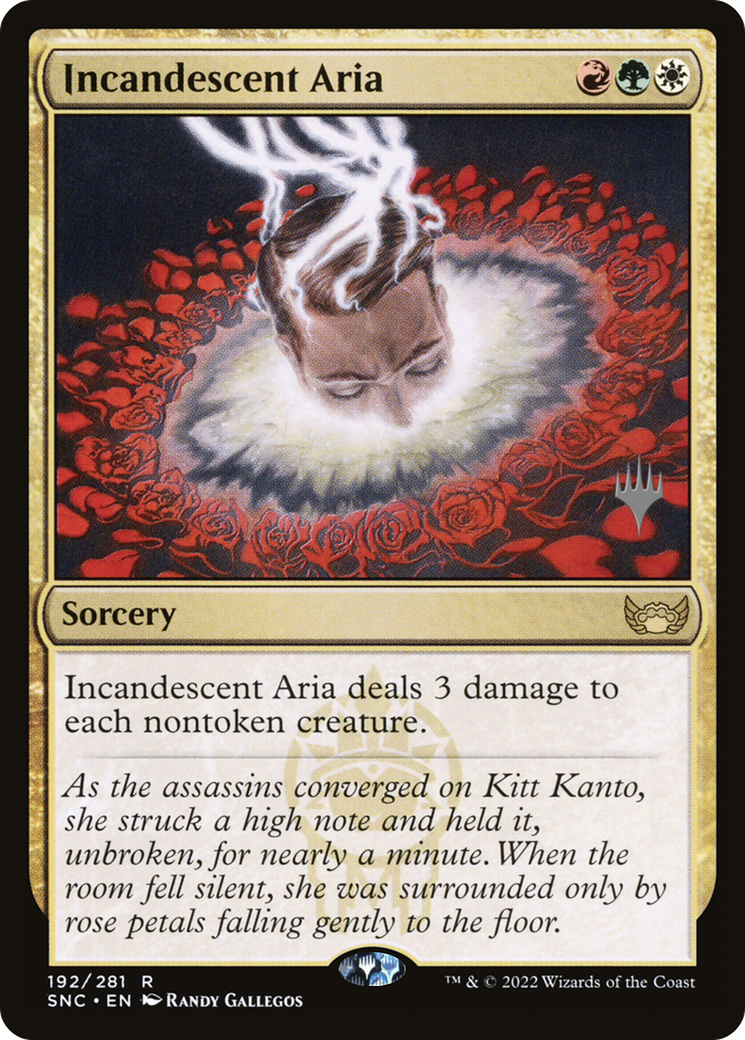 Incandescent Aria (PPSNC-192) - Streets of New Capenna Promos Foil