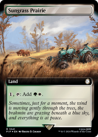 Sungrass Prairie (PIP-1041) - Fallout: (Extended Art) Foil