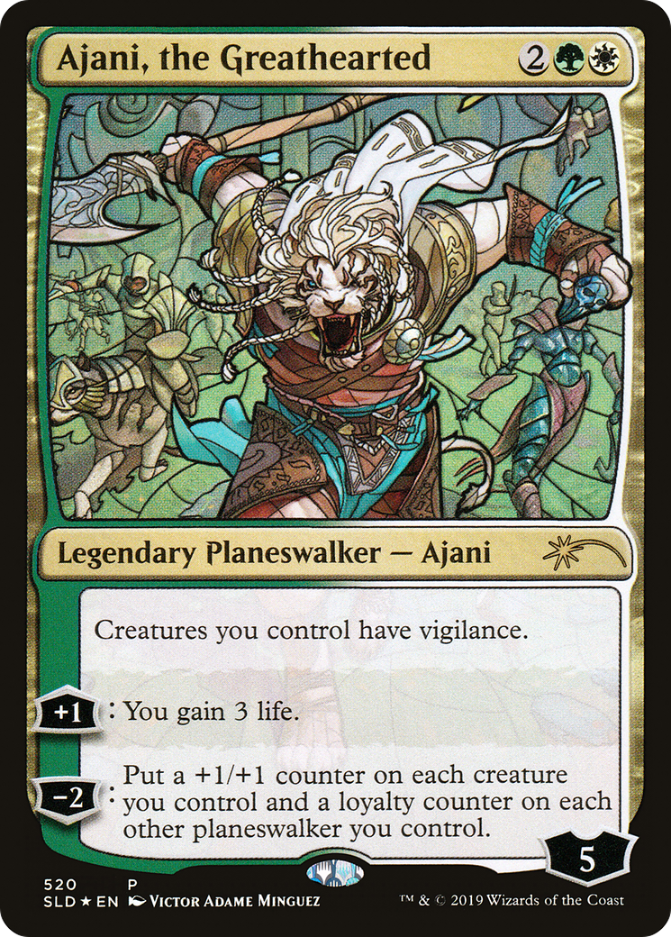 Ajani, the Greathearted (SLD-520) - Secret Lair Drop Foil