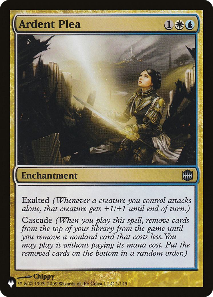 Ardent Plea (LIST-ARB-1) - The List