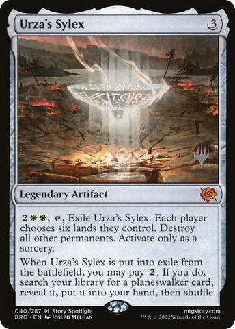 Urza's Sylex (PPBRO-040) - The Brothers' War Promos