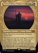 Saruman of Many Colors (LTR-328) - The Lord of the Rings: Tales of Middle-earth: (Showcase) (Borderless) Foil