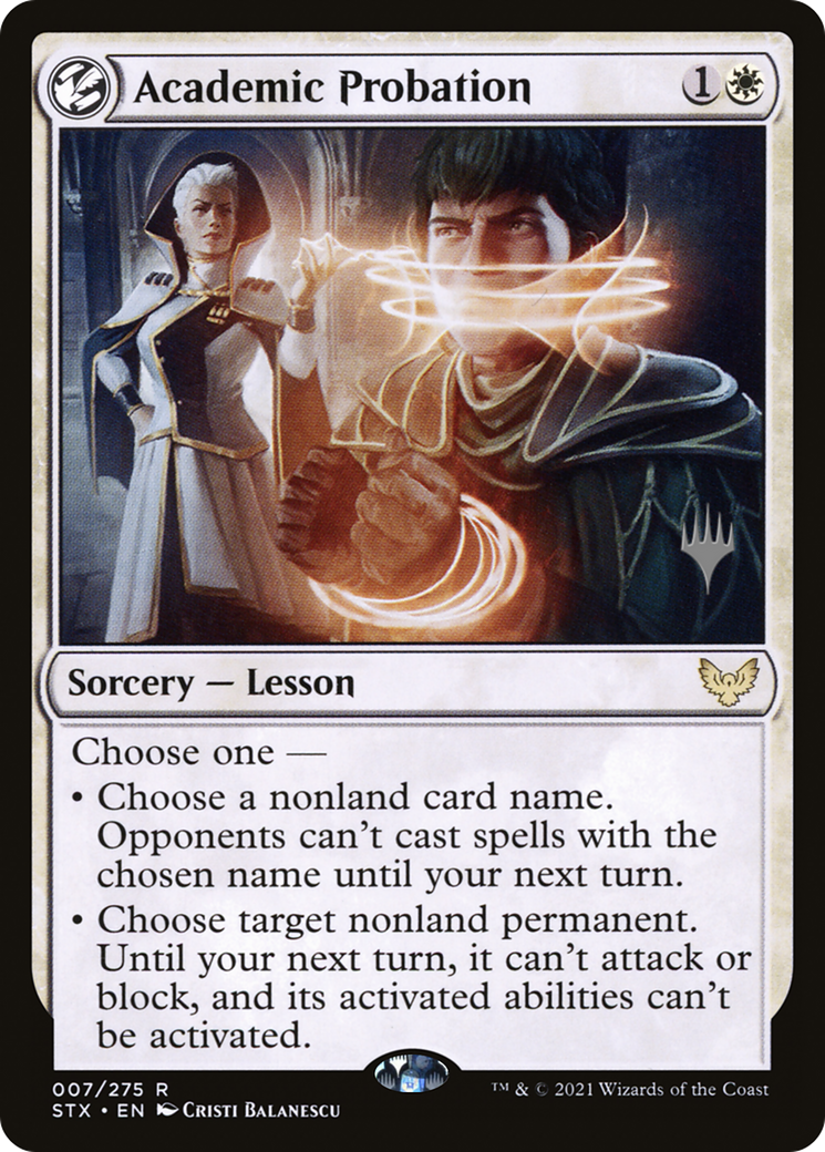 Academic Probation (PPSTX-07P) - Strixhaven: School of Mages Promos: (lesson) Foil