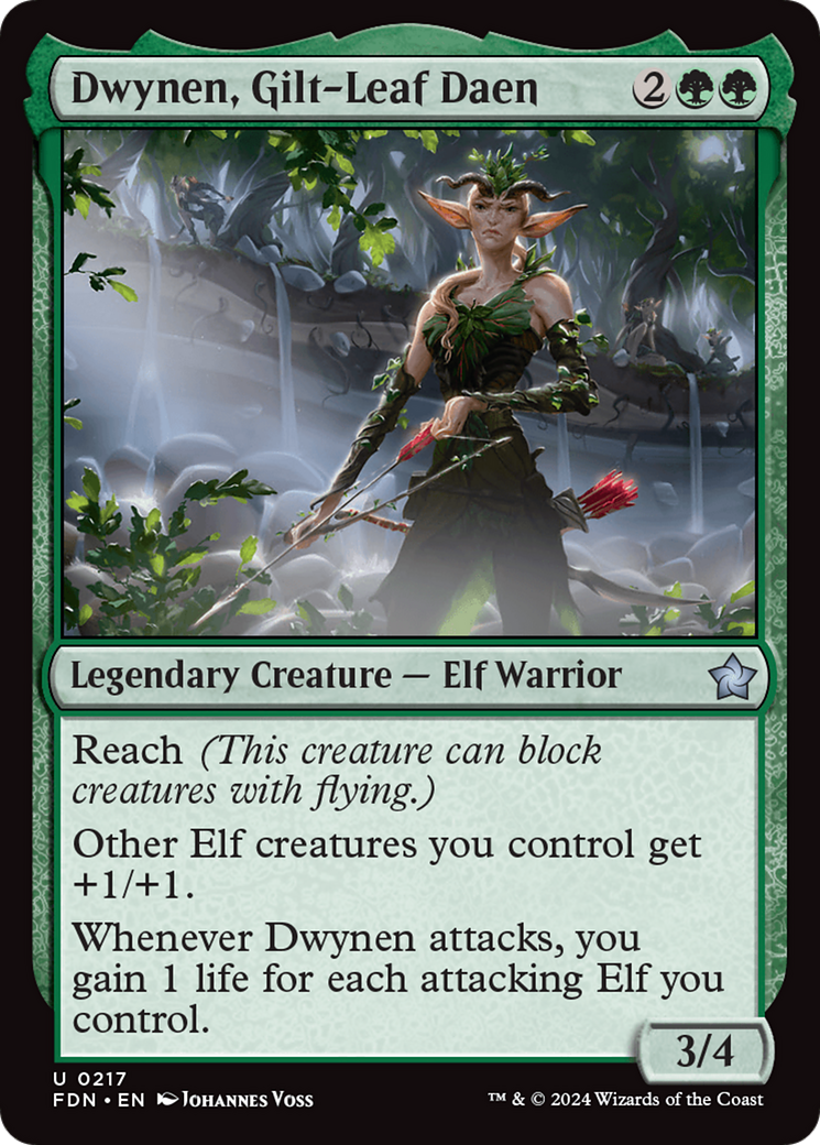Dwynen, Gilt-Leaf Daen (FDN-217) - Foundations Foil