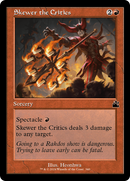 Skewer the Critics (RVR-340) - Ravnica Remastered Foil