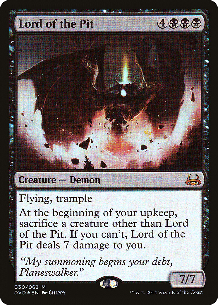 Lord of the Pit (DD3-030) - Duel Decks Anthology: Divine vs. Demonic Foil