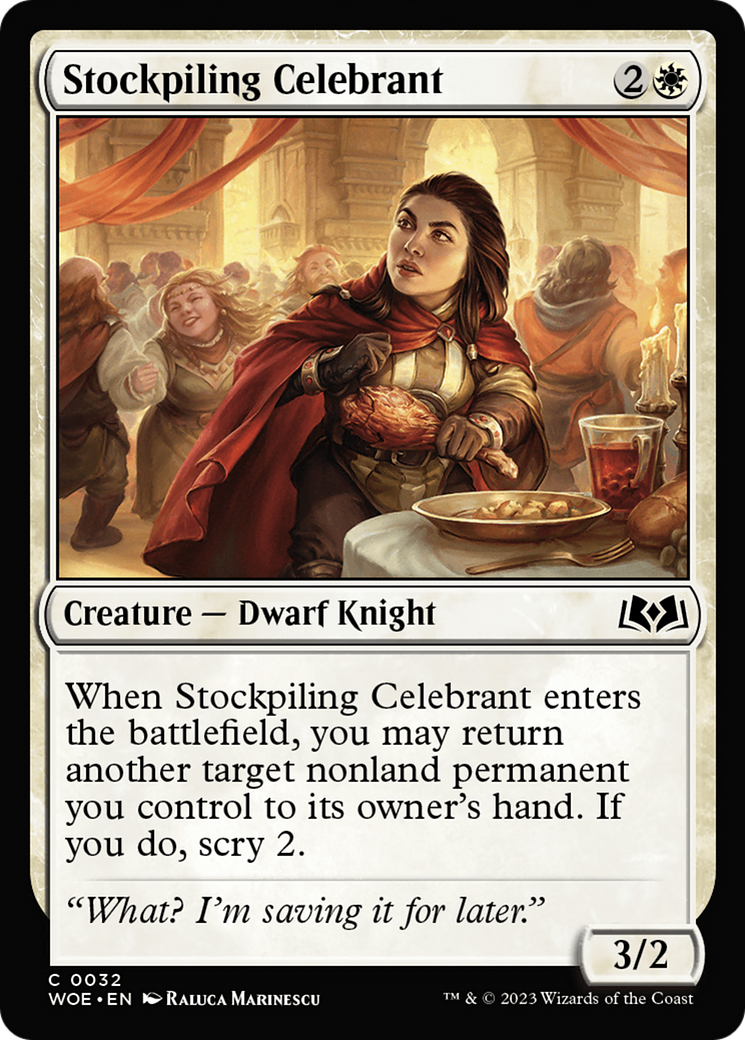 Stockpiling Celebrant (WOE-032) - Wilds of Eldraine