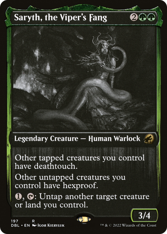Saryth, the Viper's Fang (DBL-197) - Innistrad: Double Feature