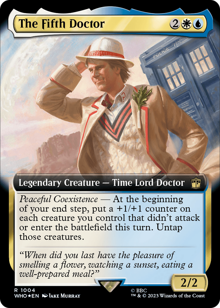 The Fifth Doctor (WHO-1004) - Doctor Who: (Extended Art) Foil