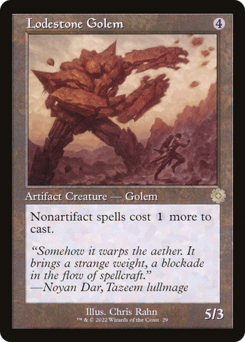 Lodestone Golem (BRR-029) - The Brothers' War Retro Artifacts