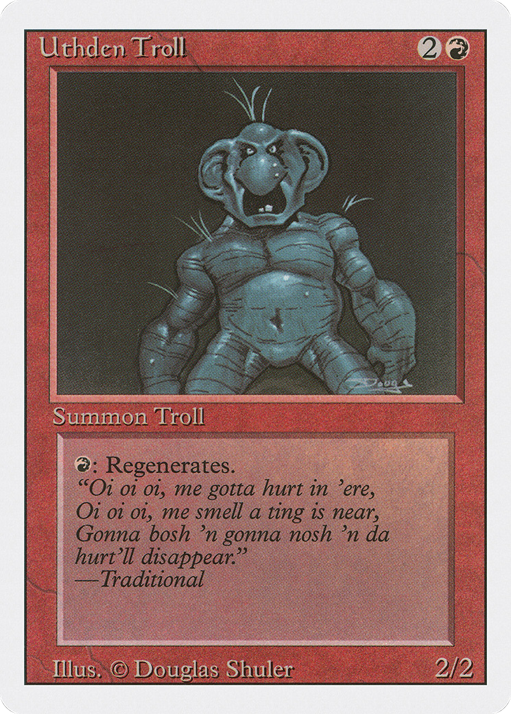 Uthden Troll (3ED-182) - Revised Edition