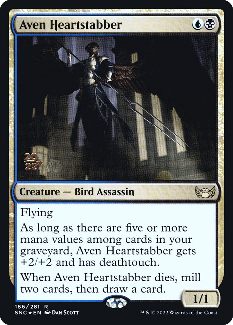 Aven Heartstabber (PRE-166S) - Streets of New Capenna Promos Foil