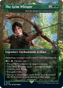 Bow of Nylea (SLD-1504) - Secret Lair Drop / The Grim Whisper: (enchantment) (Borderless) Foil