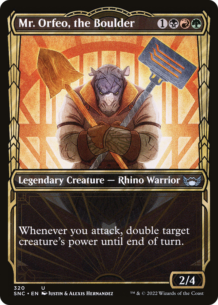Mr. Orfeo, the Boulder (SNC-320) - Streets of New Capenna: (Showcase) Foil
