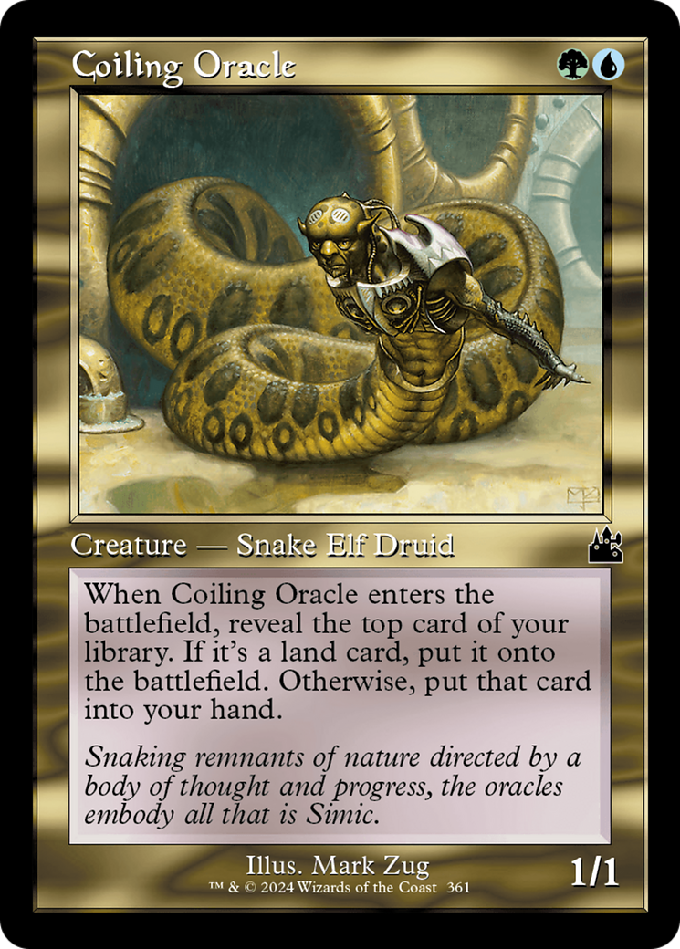 Coiling Oracle (RVR-361) - Ravnica Remastered Foil
