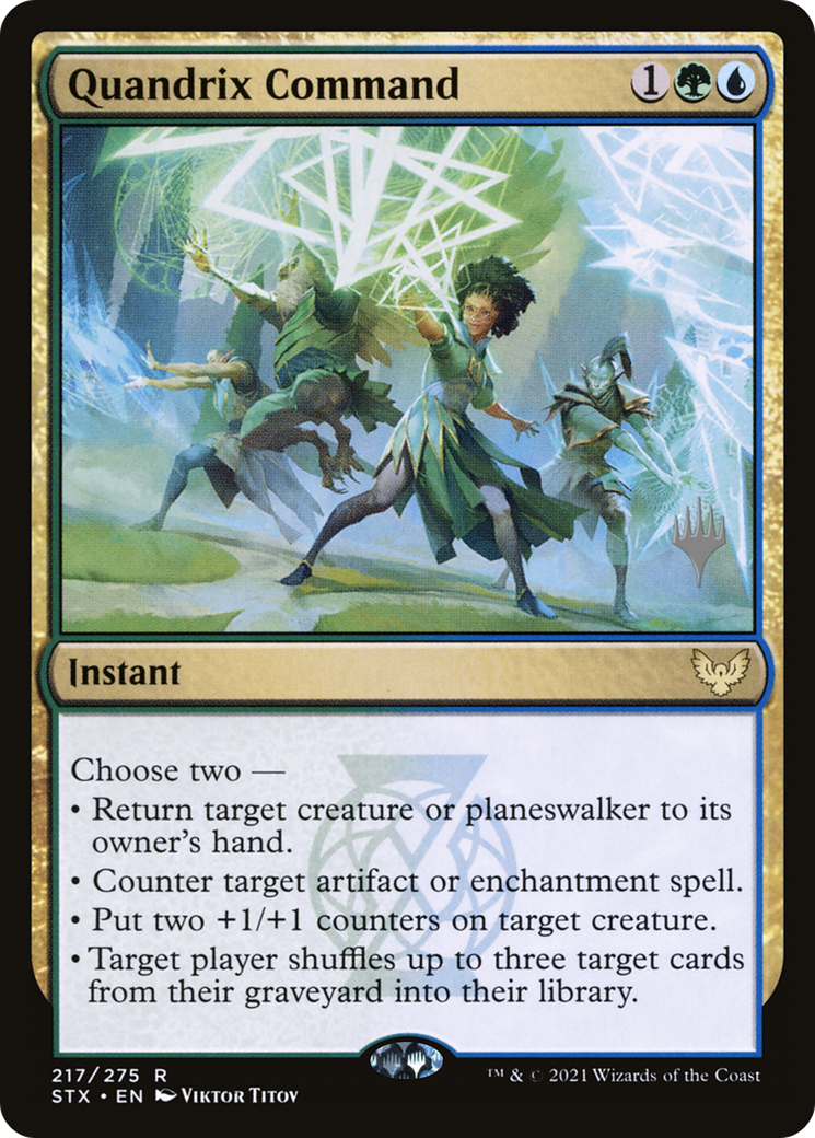 Quandrix Command (PPSTX-217P) - Strixhaven: School of Mages Promos