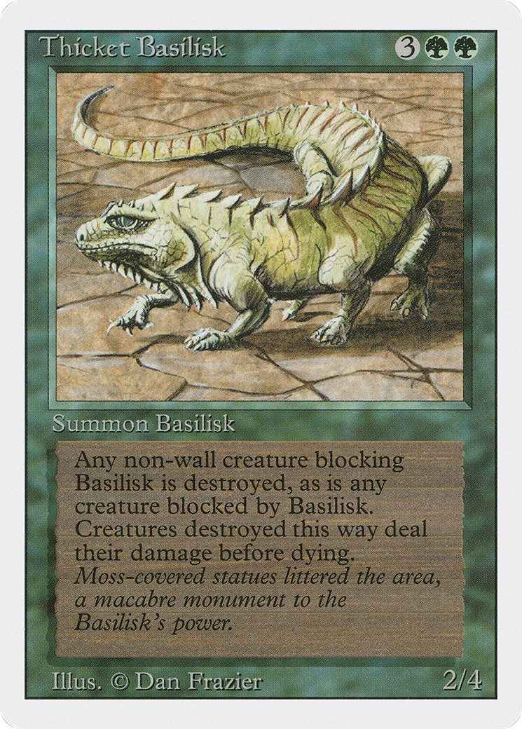 Thicket Basilisk (3ED-218) - Revised Edition