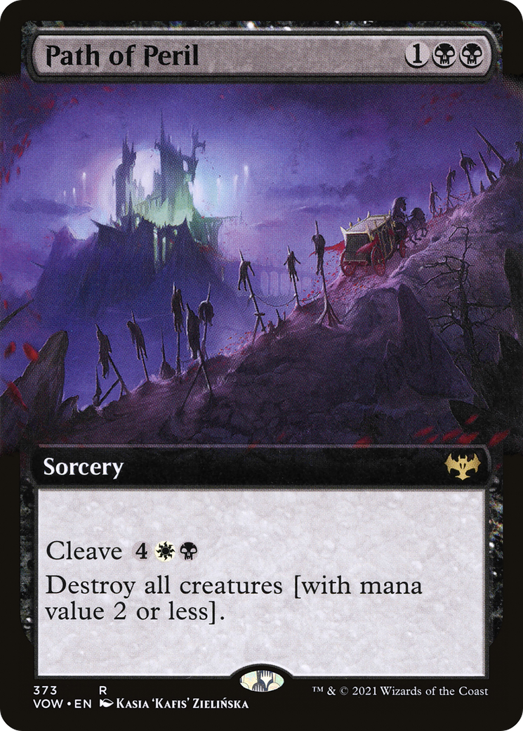 Path of Peril (VOW-373) - Innistrad: Crimson Vow: (Extended Art) Foil
