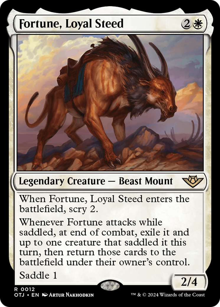 Fortune, Loyal Steed (OTJ-012) - Outlaws of Thunder Junction