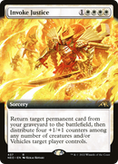 Invoke Justice (NEO-437) - Kamigawa: Neon Dynasty: (Extended Art) Foil