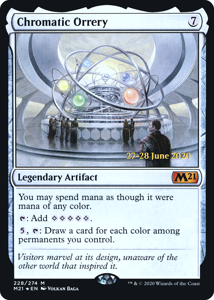 Chromatic Orrery (PRE-228S) - Core Set 2021 Promos Foil