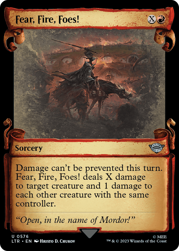 Fear, Fire, Foes! (LTR-576) - The Lord of the Rings: Tales of Middle-earth: (Showcase)