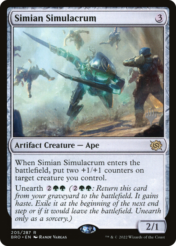 Simian Simulacrum (PPBRO-205) - The Brothers' War Promos