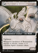 The Restoration of Eiganjo // Architect of Restoration (NEO-442) - Kamigawa: Neon Dynasty: (Extended Art, fandfc, enchantment)