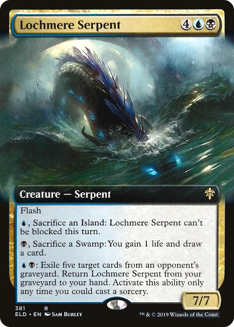 Lochmere Serpent (ELD-381) - Throne of Eldraine: (Extended Art) Foil