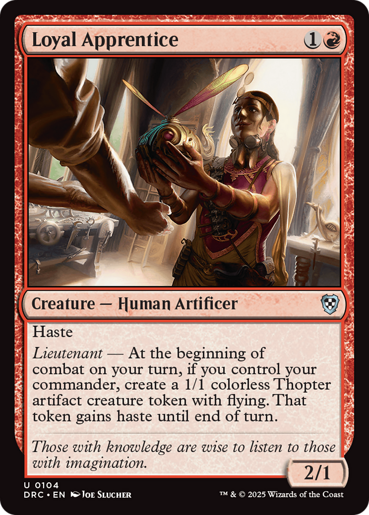 Loyal Apprentice (DRC-104) - Commander: Aetherdrift