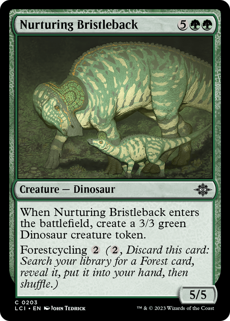 Nurturing Bristleback (LCI-203) - The Lost Caverns of Ixalan Foil