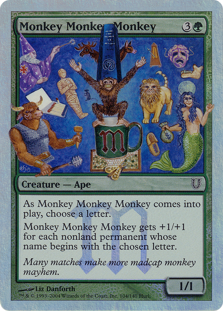 Monkey Monkey Monkey (UNH-104) - Unhinged Foil