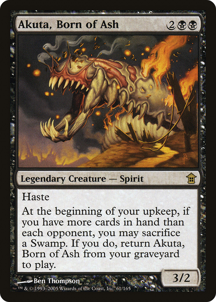 Akuta, Born of Ash (SOK-061) - Saviors of Kamigawa