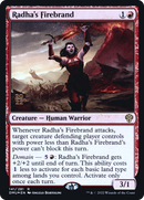 Radha's Firebrand (PRE-141S) - Dominaria United Promos Foil