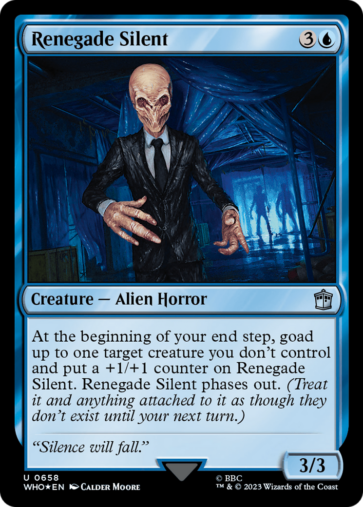 Renegade Silent (WHO-658) - Doctor Who Foil