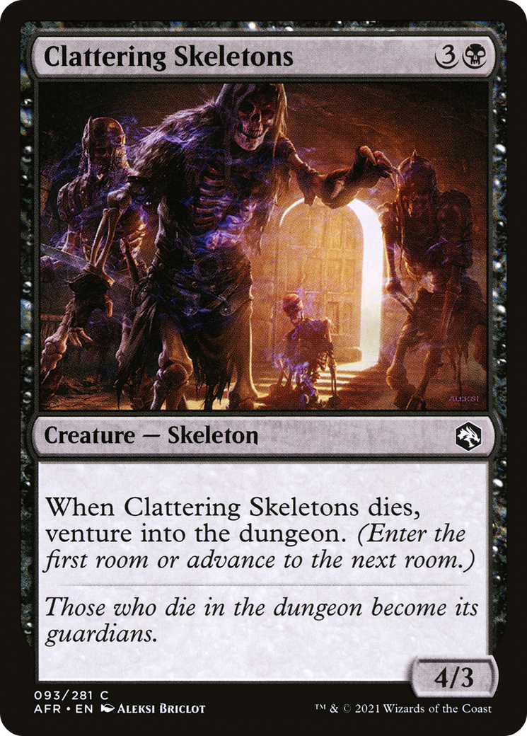 Clattering Skeletons (AFR-093) - Adventures in the Forgotten Realms Foil