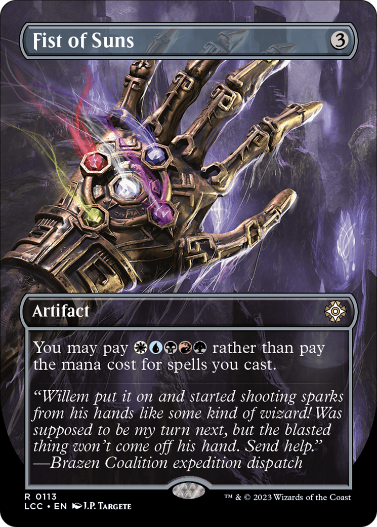 Fist of Suns (LCC-113) - The Lost Caverns of Ixalan Commander (Borderless)