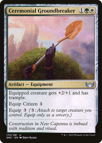 Ceremonial Groundbreaker (SNC-175) - Streets of New Capenna Foil