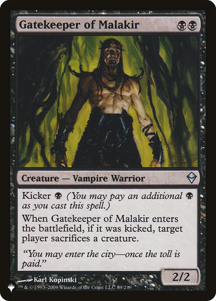 Gatekeeper of Malakir (LIST-ZEN-89) - The List