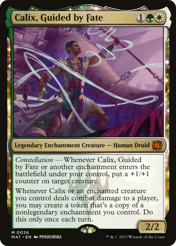 Calix, Guided by Fate (MAT-026) - March of the Machine: The Aftermath: (enchantment)