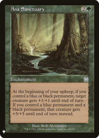 Ana Sanctuary (LIST-APC-74) - The List