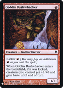 Goblin Bushwhacker (LIST-ZEN-125) - The List Foil
