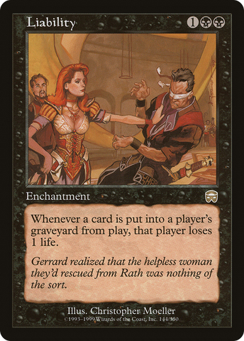 Liability (MMQ-144) - Mercadian Masques Foil