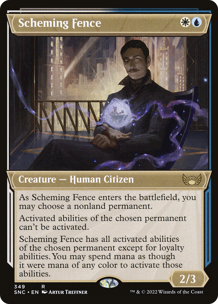 Scheming Fence (SNC-349) - Streets of New Capenna: (Showcase) Foil